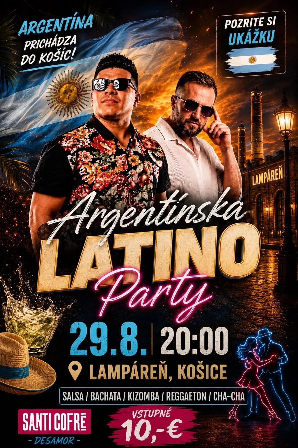 Plagát — Argentínska Latino Party